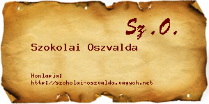 Szokolai Oszvalda névjegykártya